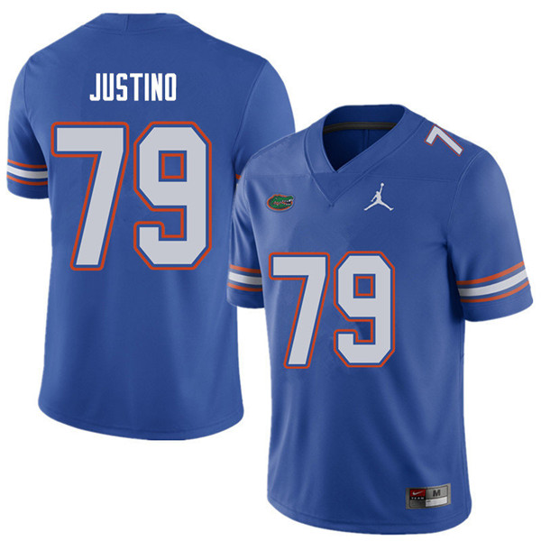 Jordan Brand Men #79 Daniel Justino Florida Gators College Football Jerseys Sale-Royal